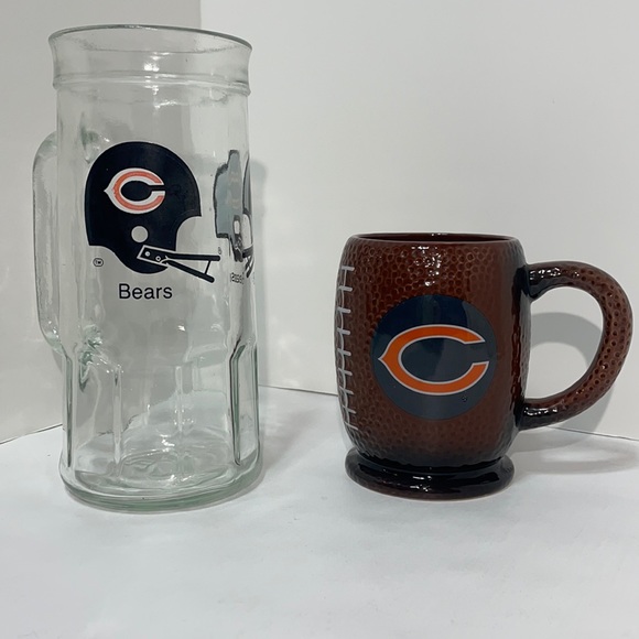 Vintage 1977 Chicago Bears Fisher Peanuts Promo Glass Mug & Bears Coffee Mug! - Picture 13 of 13
